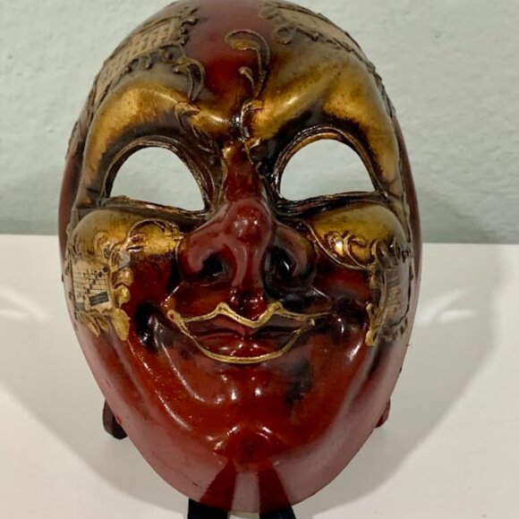 ITALIAN CARNIVAL MASK~HAND PAINTED - Picture 1 of 4